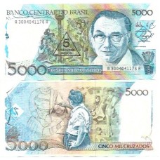 Brasil C-200 5 Cruzados Novos 1989 FE - Dérie 3004