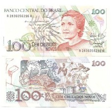Brasil C-206 100 Cruzados Novos 1989 FE