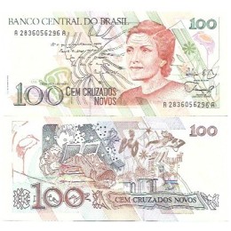 Brasil C-206 100 Cruzados Novos 1989 FE