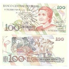 Brasil C-207 100 Cruzados Novos 1989 FE