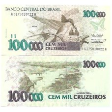 Brasil C-228 100.000 Cruzeiros 1993 FE