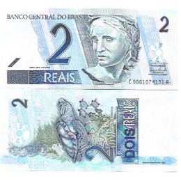 Brasil C-260 2 Reais 2009 FE Série 0001