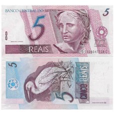 Brasil C-280 5 Reais 2009 FE