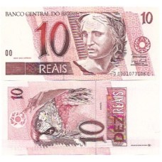 Brasil C-296 10 Reais 2003 Série 0001 FE