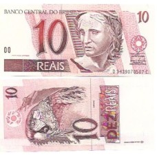 Brasil C-297 10 Reais 2006 Série 3439 1ª da Assinatura FE