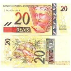 Brasil C-308 20 Reais 2010 FE