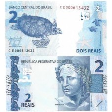 Brasil C-334 CE 2 Reais 2015 FE