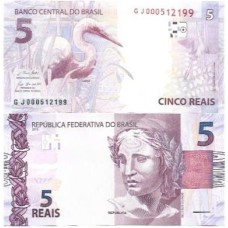 Brasil C-345 GJ 5 Reais 2019 FE