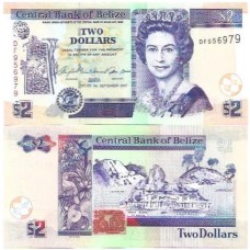 Belize 2 Dollars 2007 FE P-66c Rainha