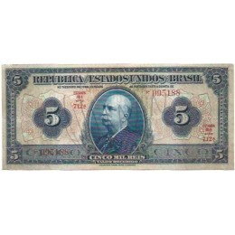 Brasil R-100c 5 Mil Réis 1942 USADA - 095188
