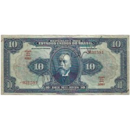 Brasil R-110d 10 Mil Réis 1942 MBC - 031591