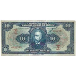 Brasil R-110d 10 Mil Réis Autografada 1942 SOB - 043779