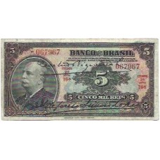 Brasil R-203a 5 Mil Réis 1930 USADA - 067967