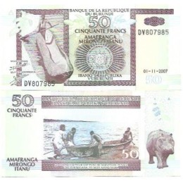 Burundi 50 Francs 2007 FE P-36g