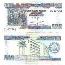 Burundi 500 Francs 2011 FE P-45b