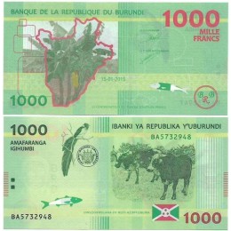 Burundi 1.000 Francs 2015 P-51a FE