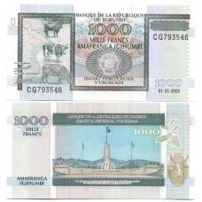 Burundi 1.000 Francs 2009 Fe P-46