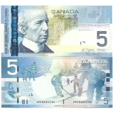 Canadá 5 Dollars 2006 FE P-101Aa