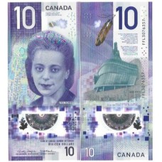 Canadá 10 Dollars 2018 P-113c Fe Polím