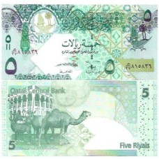 Catar Qatar 5 Riyal 2003 FE P-21a