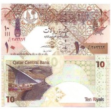 Catar Qatar 10 Riyals 2003 FE P-22a