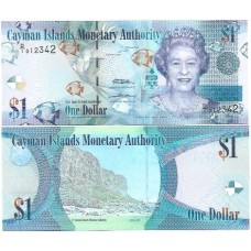 Ilhas Cayman 1 Dollars 2010 FE P-38a - D1 Rainha