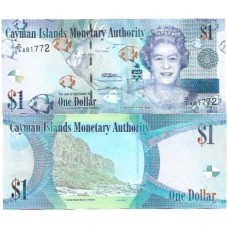 Ilhas Cayman 1 Dollars 2010 FE P-38c - D3 Rainha