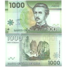 Chile 1.000 Pesos 2010 P-161a FE Polím