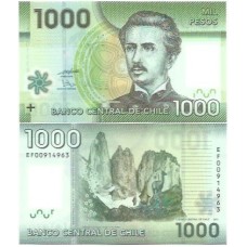 Chile 1.000 Pesos 2011 P-161b FE Polím
