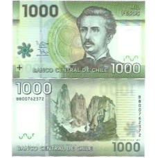 Chile 1.000 Pesos 2012 P-161c FE Polím