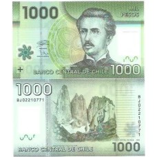Chile 1.000 Pesos 2020 Fe P-161j Polím
