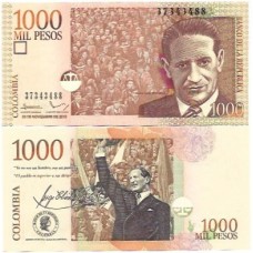 Colômbia 1.000 Pesos 2010 FE P-456m