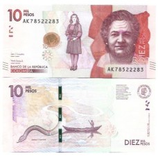Colômbia 10.000 (10 Mil) Pesos 2020 FE P-460f