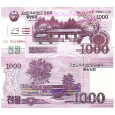 Coréia do Norte 1.000 Won 2008 FE P-64s Spec