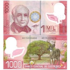 Costa Rica 1.000 Colones 2009 P-274a Fe Polím