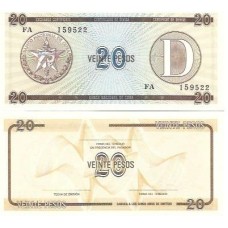 Cuba 20 Pesos 1985 P-FX36 FE