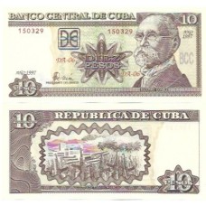 Cuba 10 Pesos 1997 P-117a FE