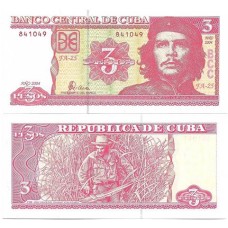 Cuba 3 Pesos 2004 Fe P-127a - Guevara