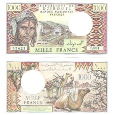 Djibouti 1.000 Francs 1991 FE P-37e