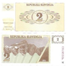 Eslovênia 2 Tolarjev 1990 FE P-2a