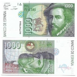 Espanha Spain 1.000 Pesetas 1992 Fe P-163 Espanha Spain 1.000 Pesetas 1992 Fe P-163