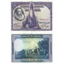 Espanha 100 Pesetas 1928 SOB P-76a