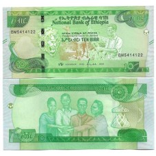 Etiópia Ethiopia 10 Birr 2020 FE P-53a