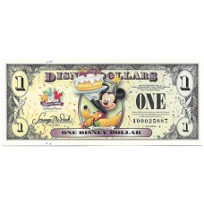 USA, EUA Mickey / Pluto One Dollar 2009 FE Fantasia