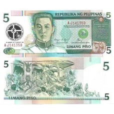 Filipinas 5 Pisos 1991 FE P-179a Comem