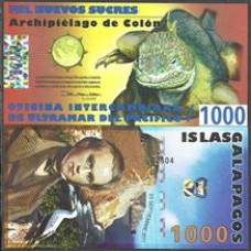 Galapagos 1.000 Sucres Set/2011 FE Polím