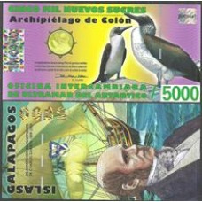 Galapagos 5.000 Sucres Fev/2009 FE Polím