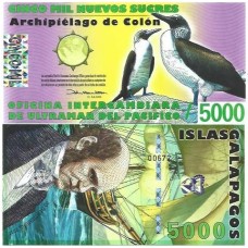 Galápagos 5.000 Sucres Set/2011 FE Polím
