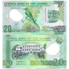 Gâmbia 20 Dalasis 2014 FE P-30a Comem Polím