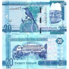 Gâmbia 20 Dalasis 2015 FE P-33a